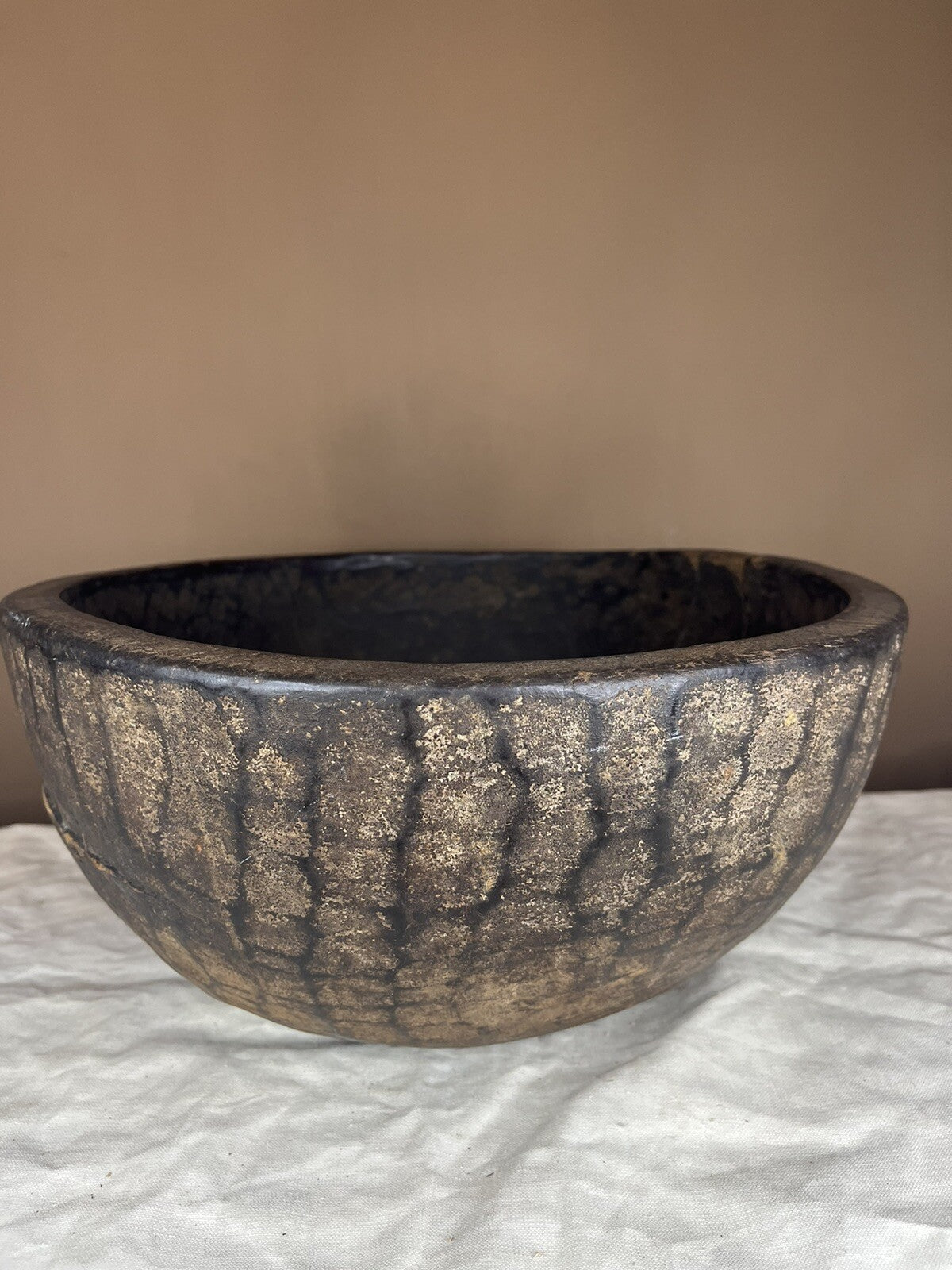 Primitive Antique Hand Carved Large Wood Bowl,home Decor,farm Decor,collectible 