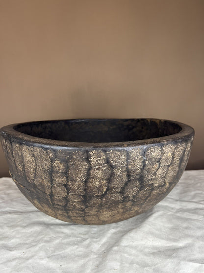 Primitive Antique Hand Carved Large Wood Bowl,home Decor,farm Decor,collectible 