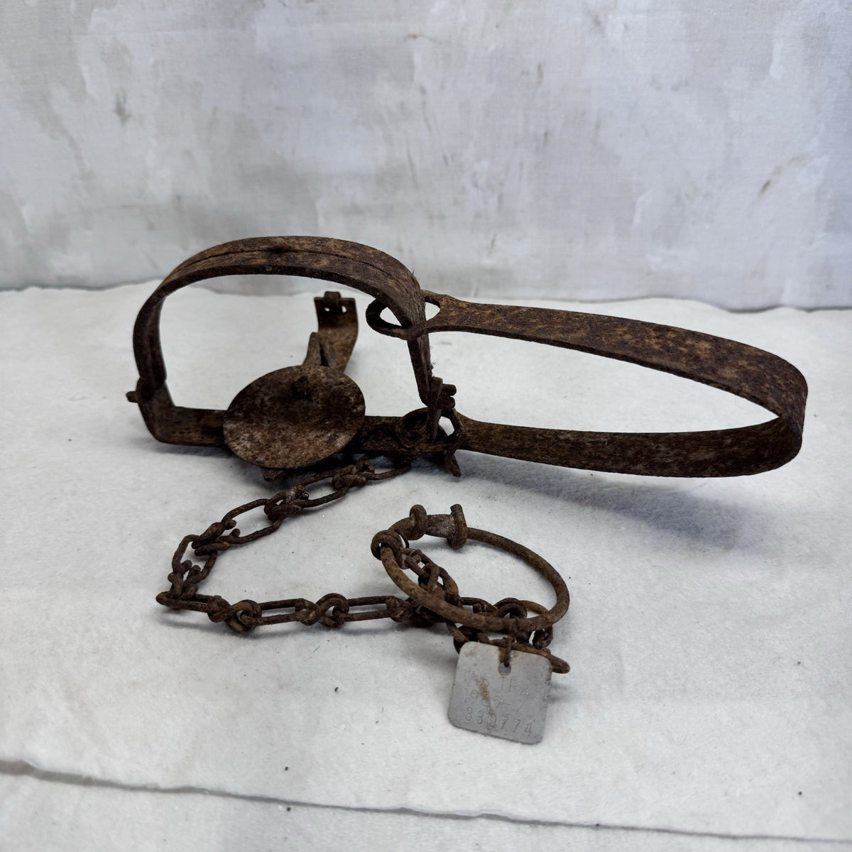 Rustic Vintage Hunting Trap Wisconsin 1969-1970 Tags