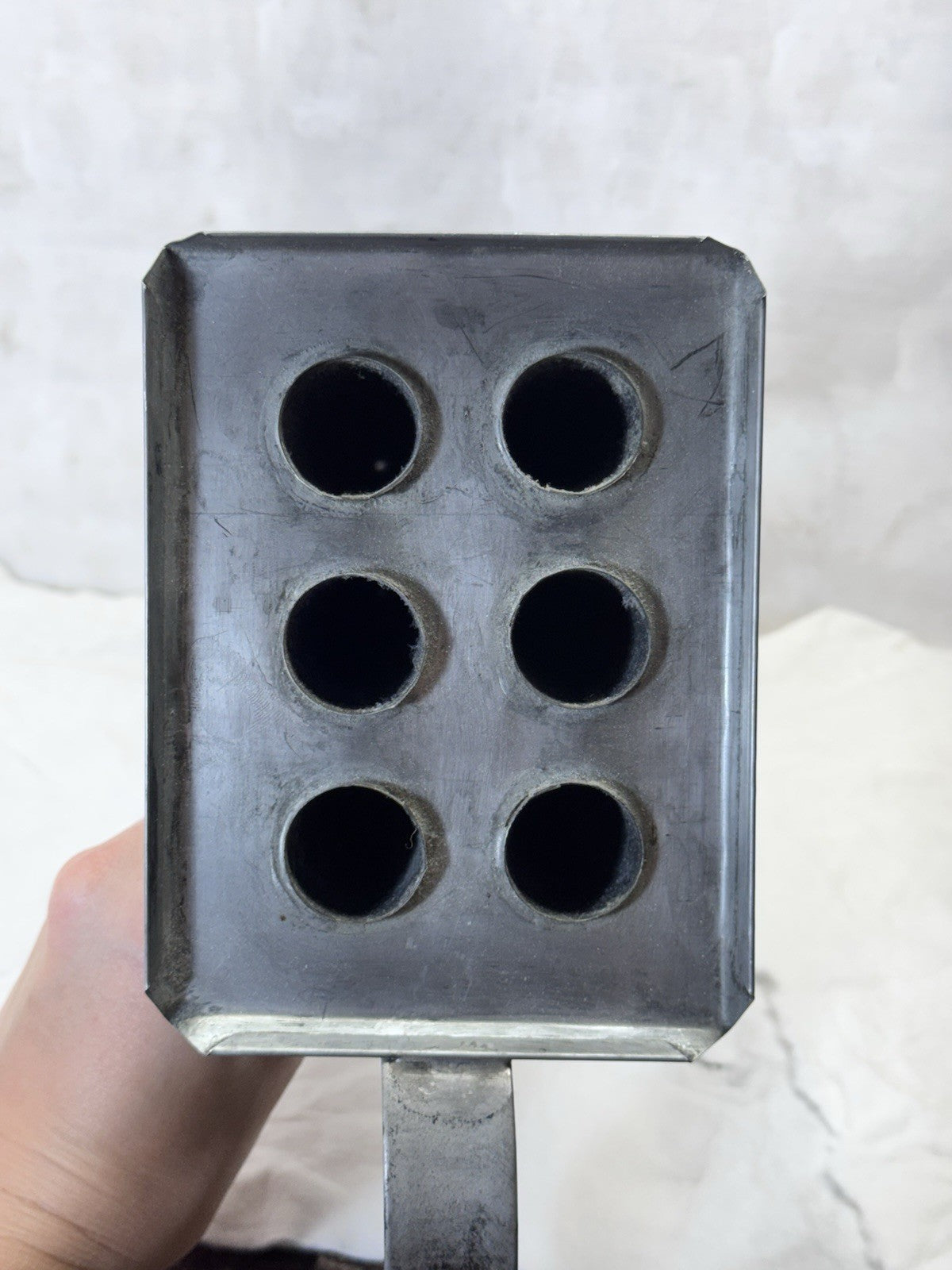 Tin Candle Mold Vintage #S-1965