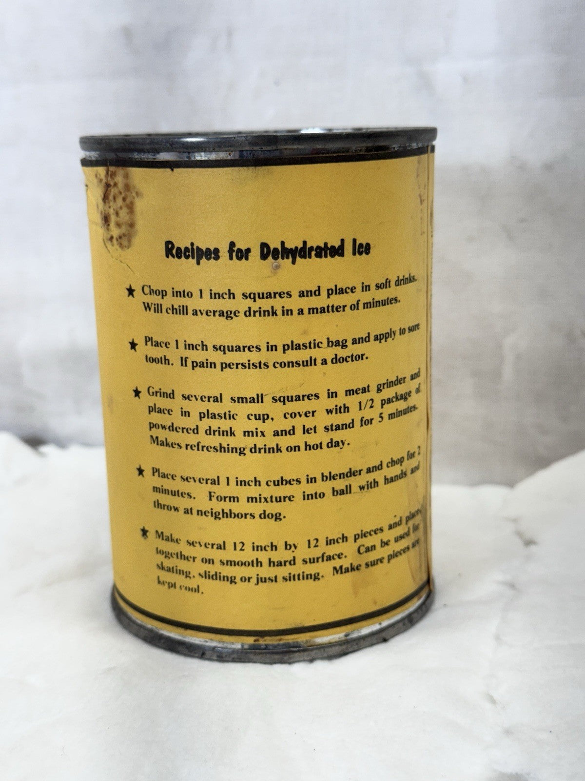 Dehydrated Ice! Gag Gift Vintage Funny #S-1907