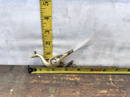 Antique Glass Bird Clip On Ornament #1491