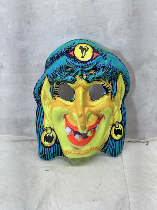Vintage Glow Gypsy Witch Halloween Mask #S-1968
