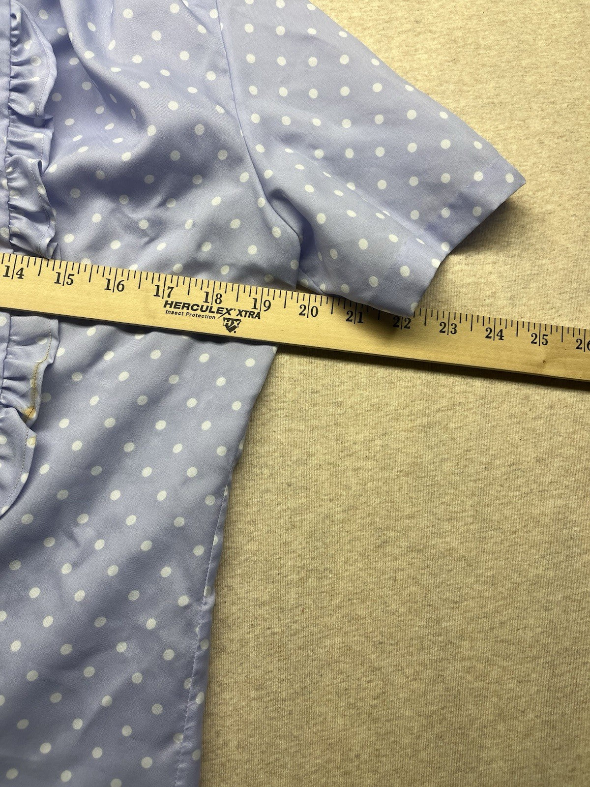 1970s, 80s Women’s Purple Ruffled S Sleeve Top