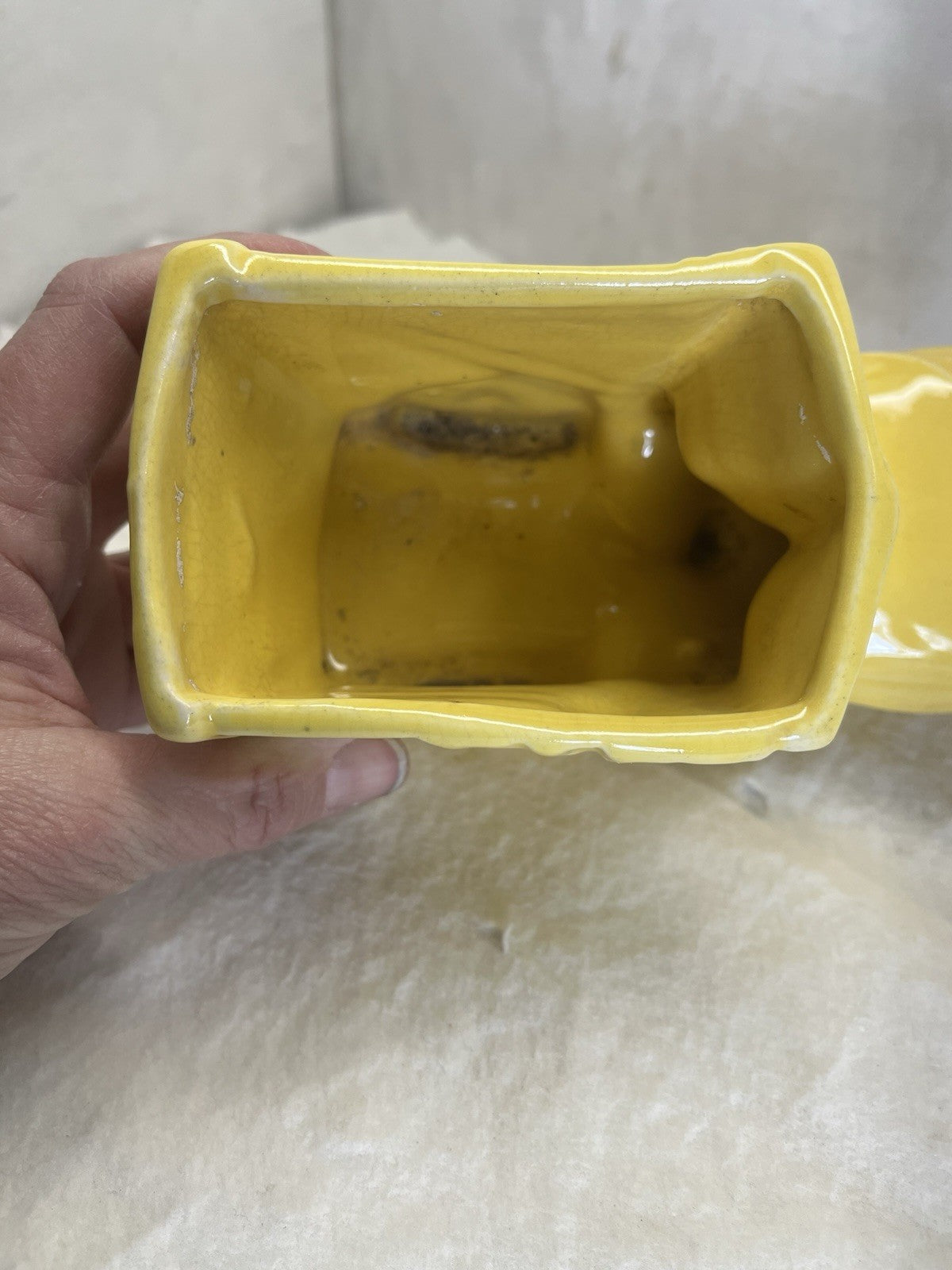 McCoy Yellow Duck Planter Vintage 