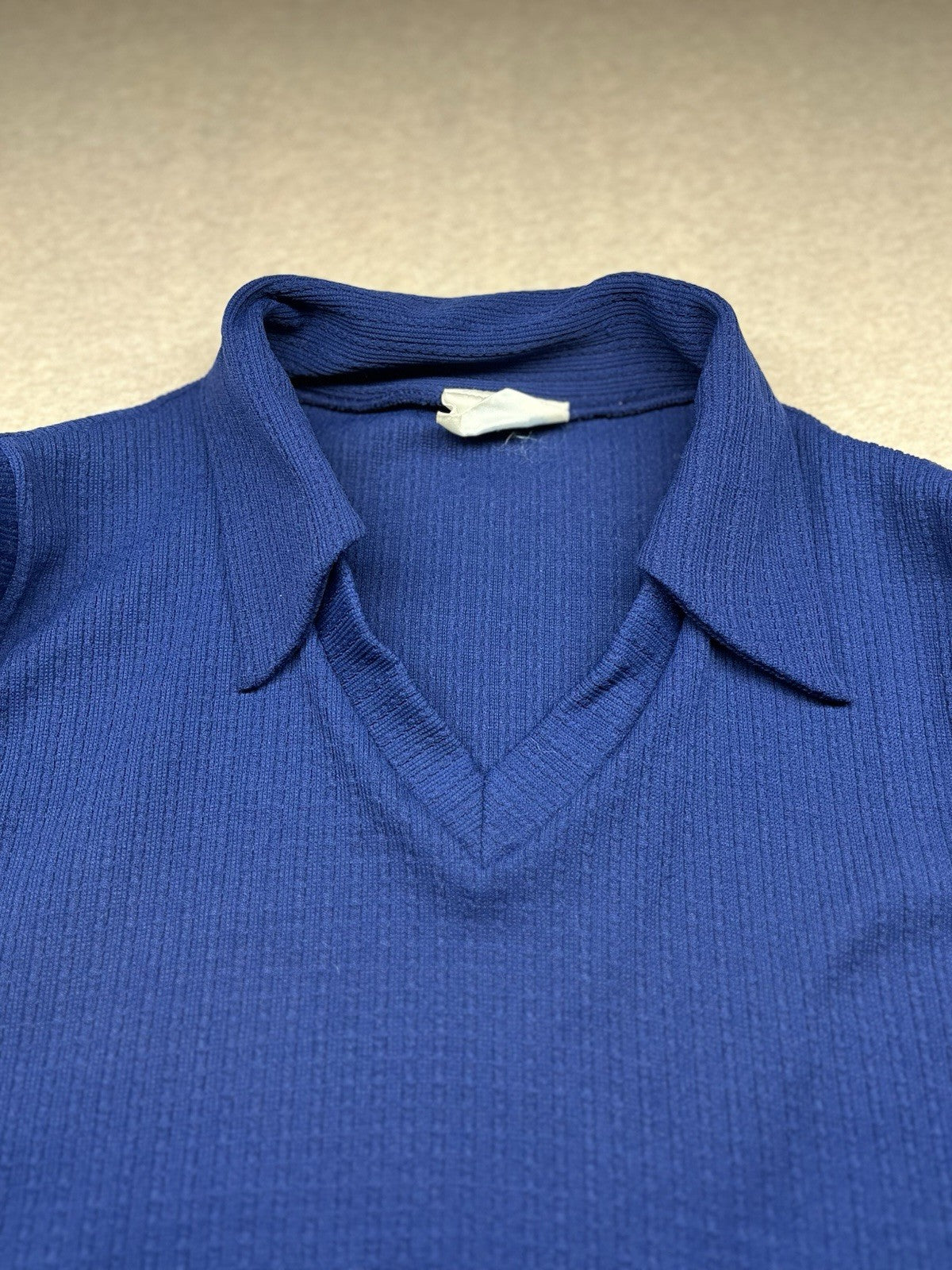 1970-80s Women’s Sleeveless Blue Knit Top