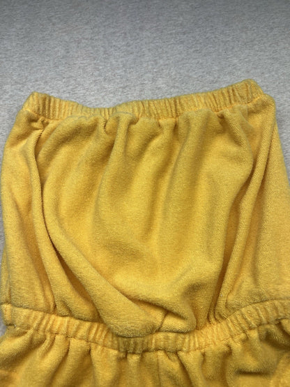 1970-80s Women’s Yellow Terry Cloth Romper 