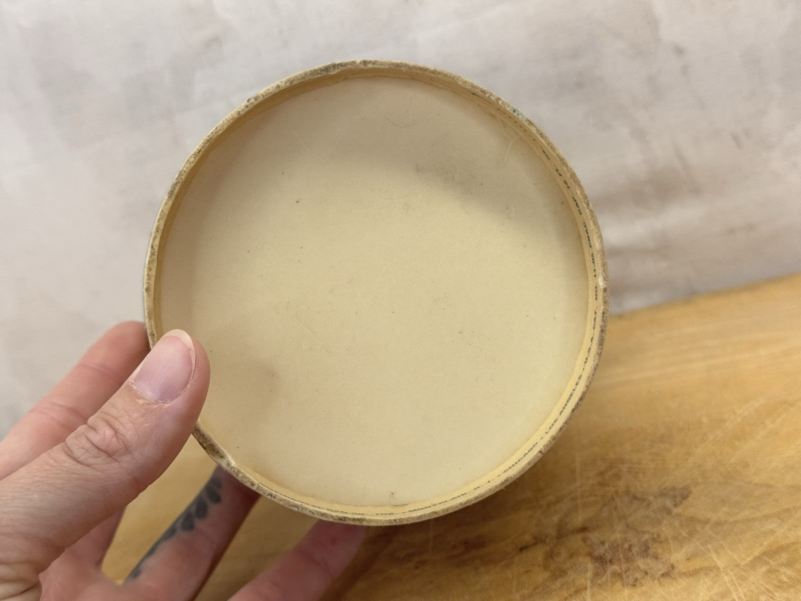 Gold Leaf Brand Cottage Cheese Container Vintage #1188