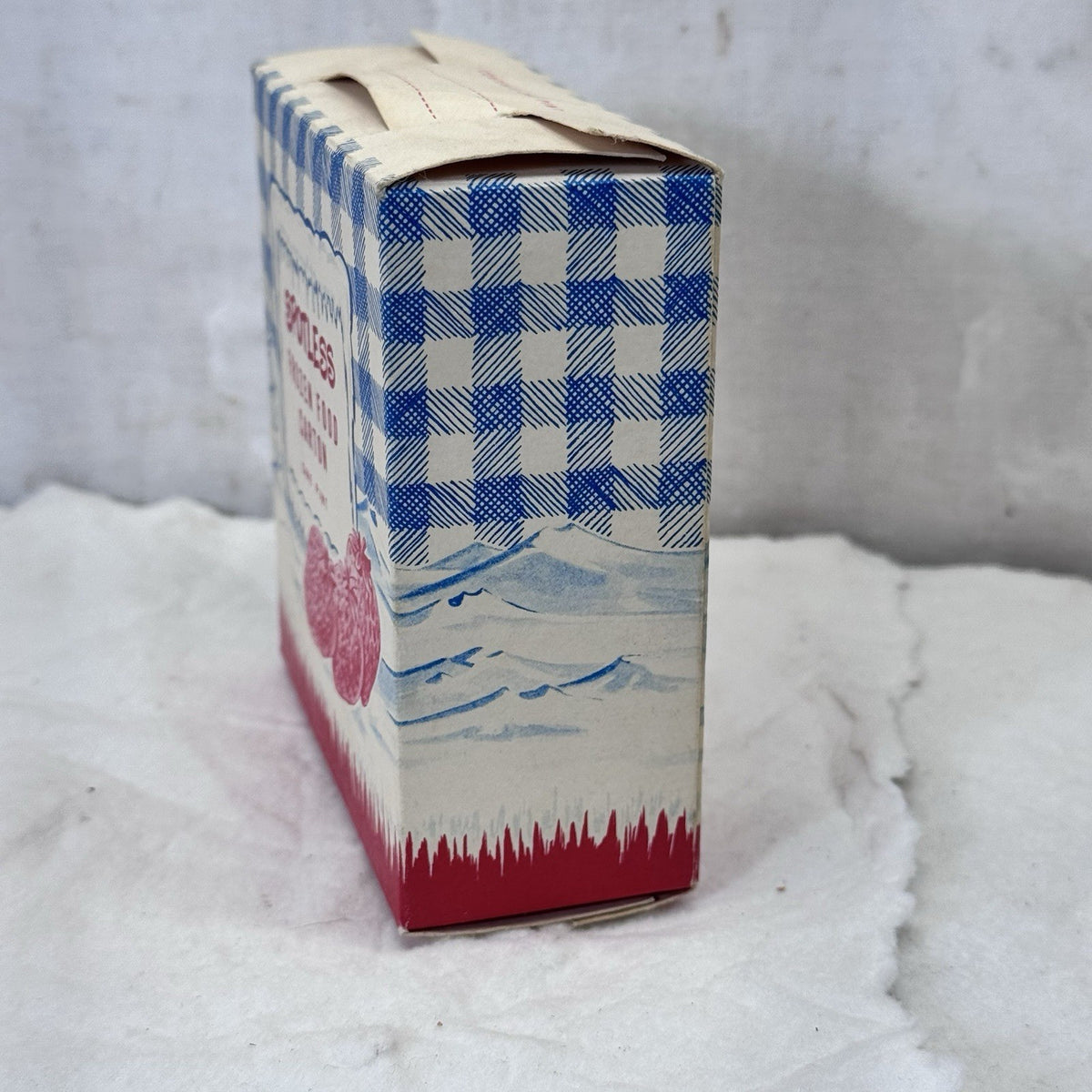 Spotless Frozen Food Carton Empty Vintage Box