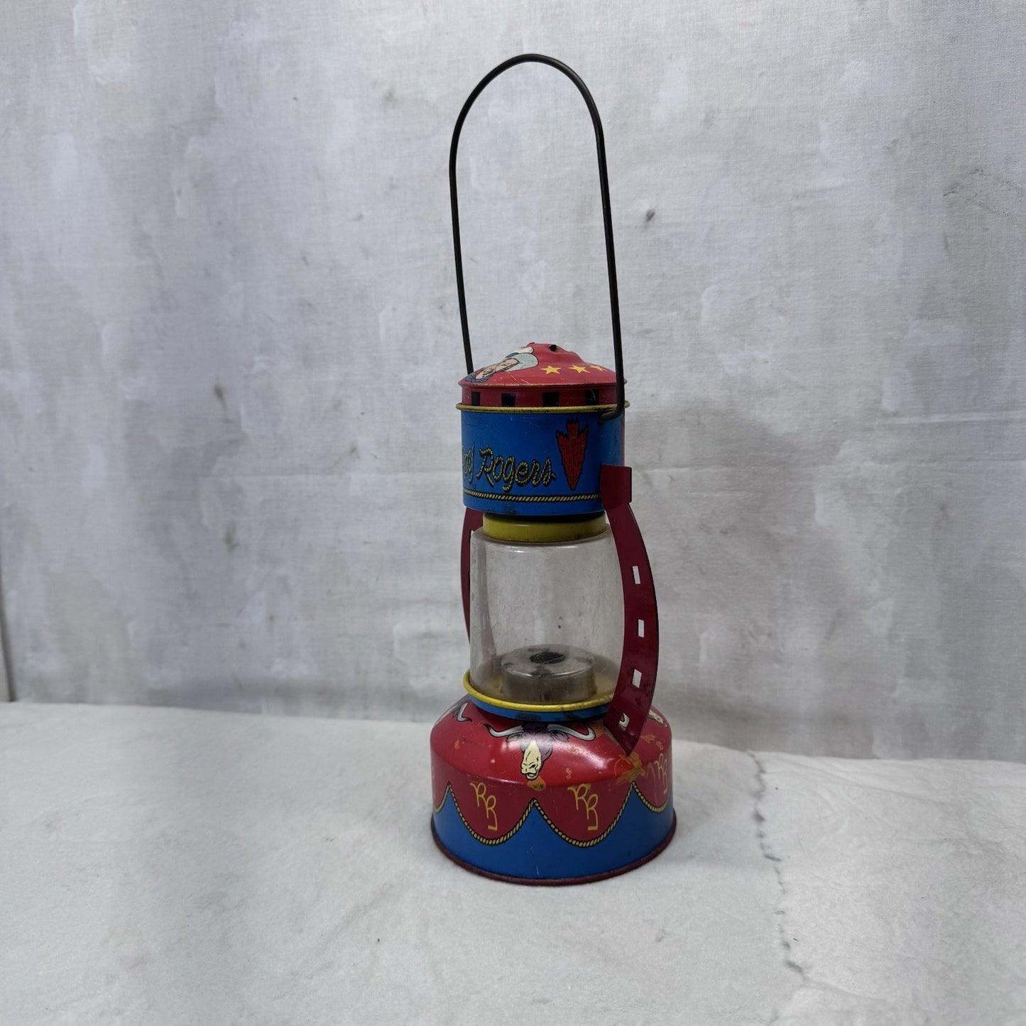 Roy Rogers Ohio Arts Tin Litho Child’s Toy Lantern  Vintage