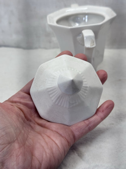 Ironstone White Candy Dish Japan Vintage