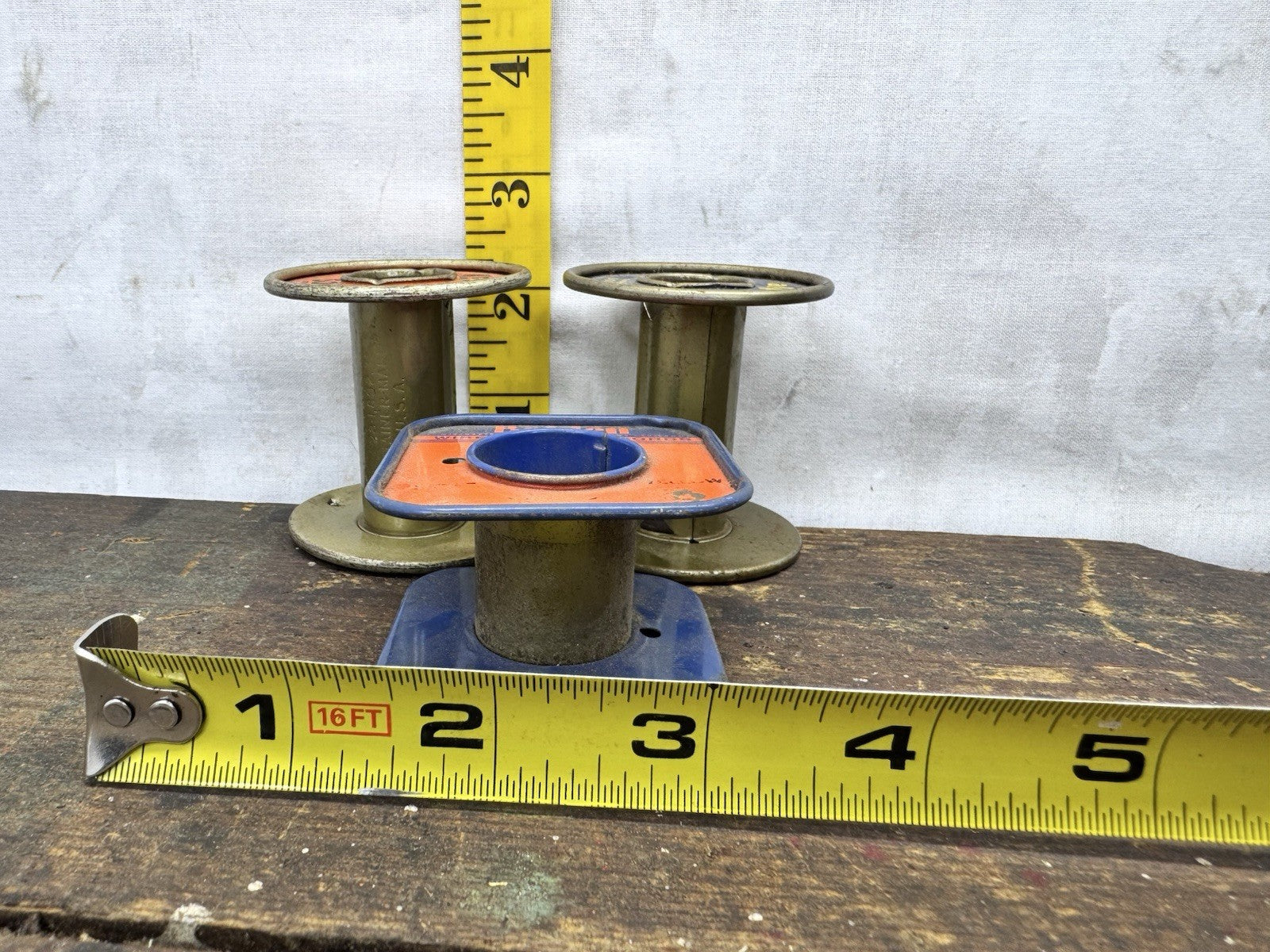Vintage 3 Empty Solder Spools #1198