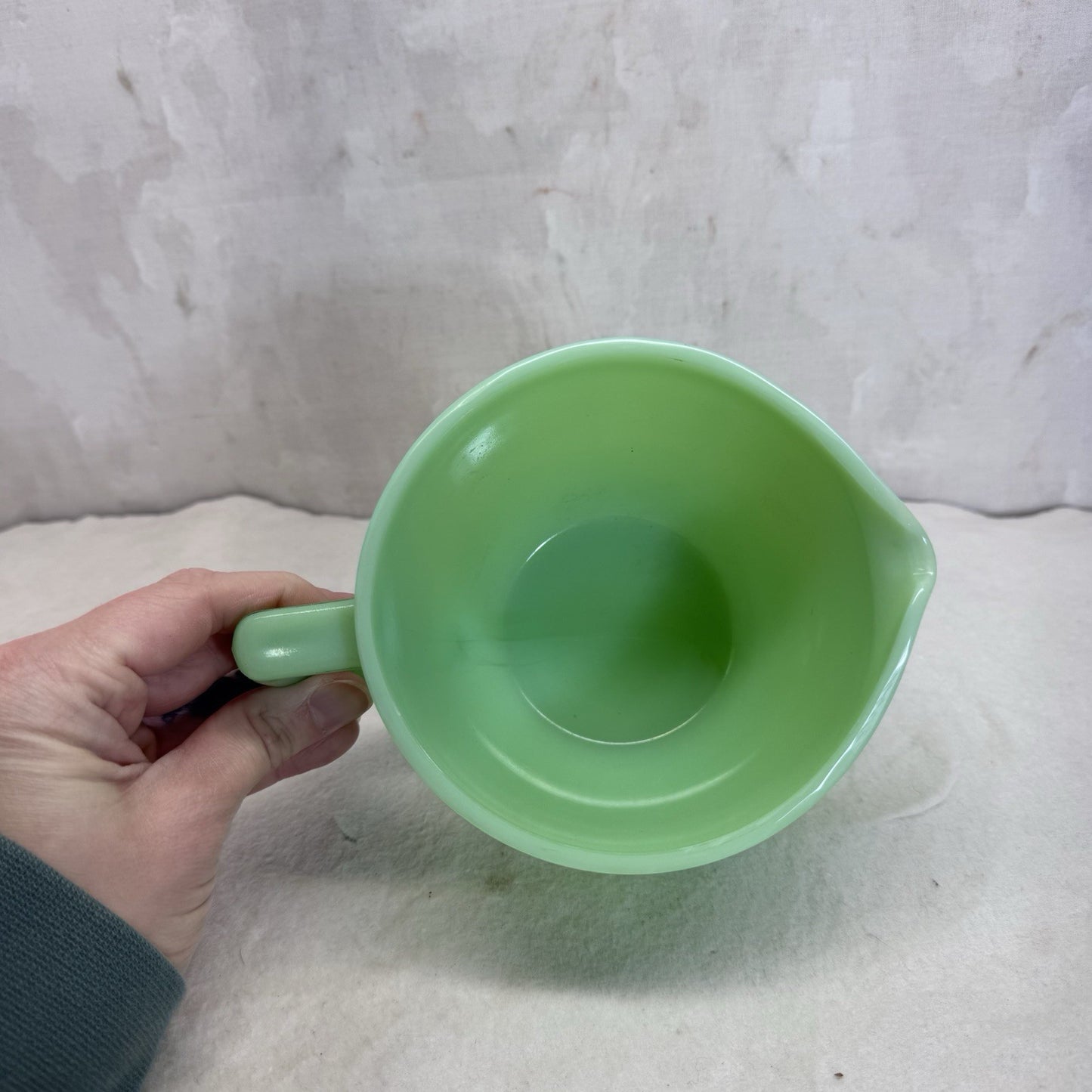 McKee Jadeite Green Measuring Glass Cup Vintage Glows
