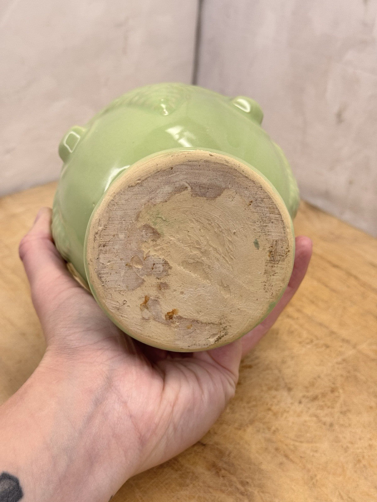 McCoy Green Planter Vtg #S-1539