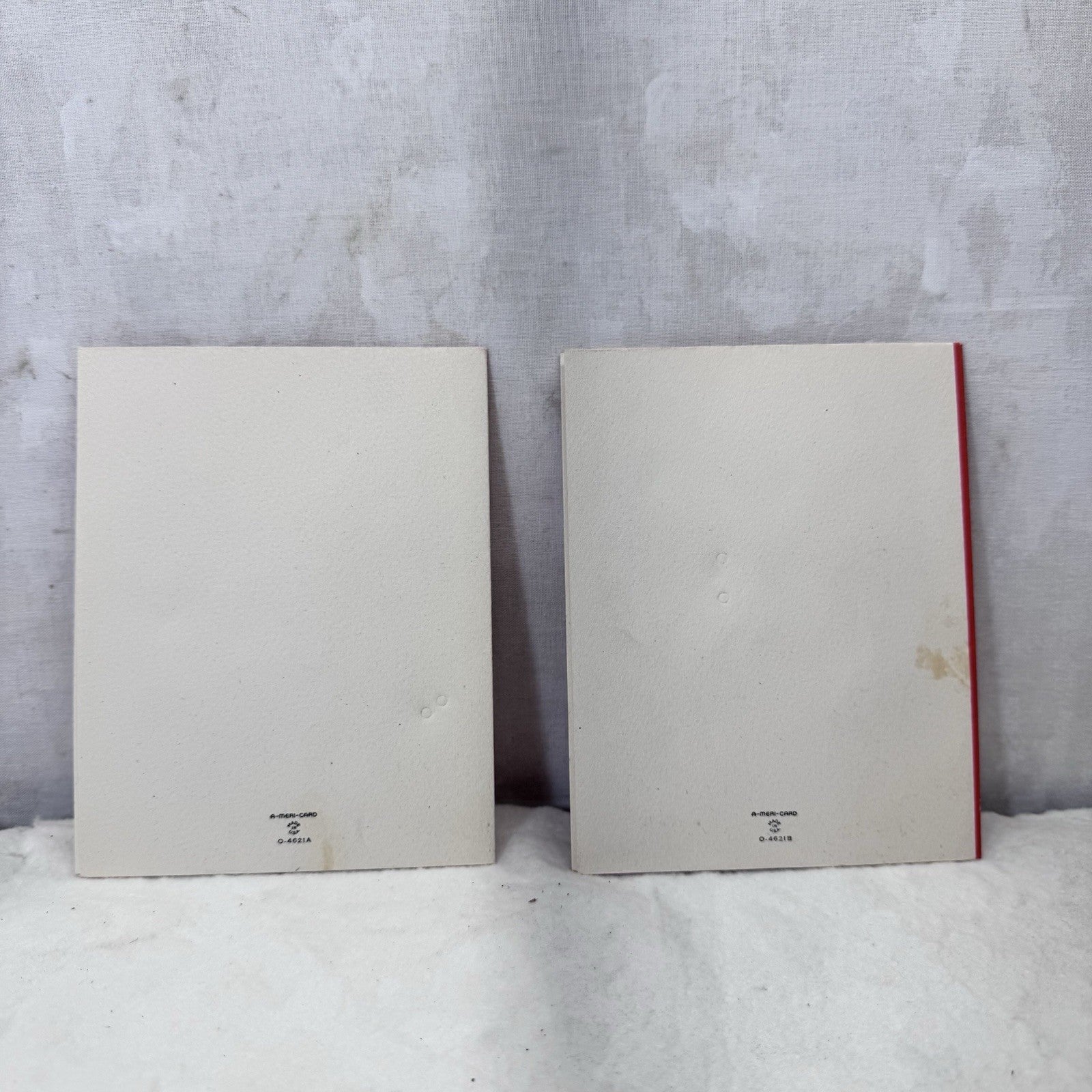 Two Vintage Valentines Day Paper Cards