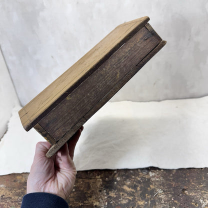 Primitive Mustard Color Candlebox