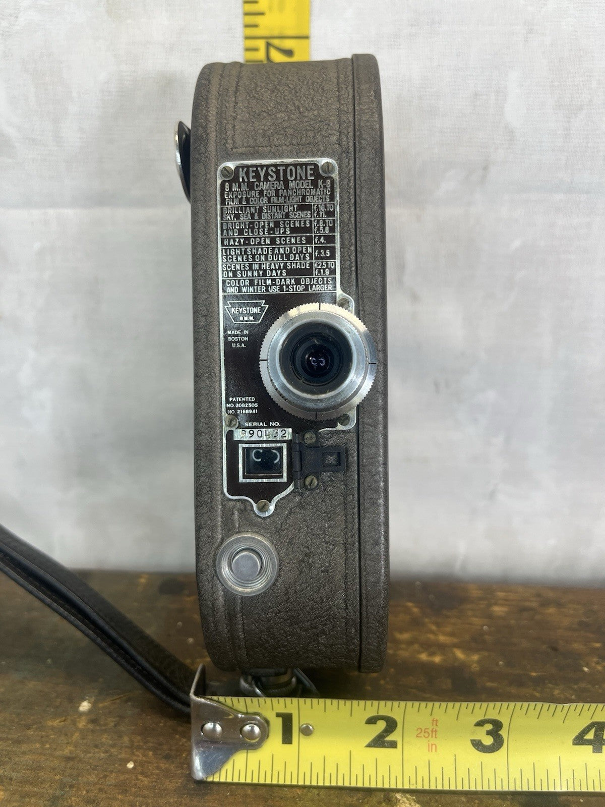 Vintage Keystone Movie Camera Model K-8 W/Case & Pamphlet #119