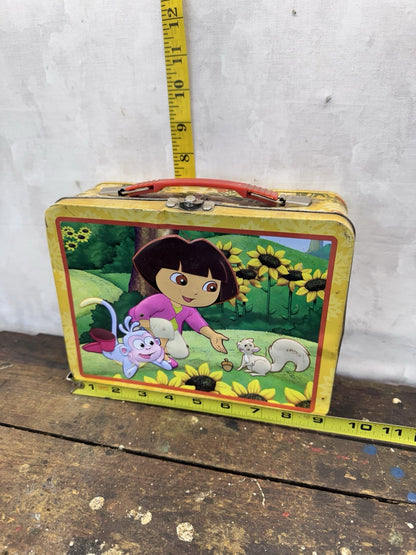 Dora The Explorer Lunch Box Tin Vintage #1497