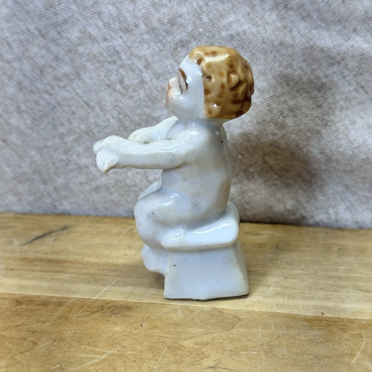 Ceramic Boy Figurine Vintage Japan