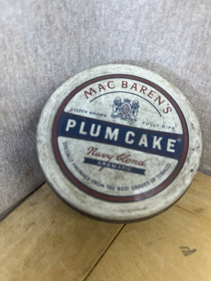 Mac Barns Plum Cake Navy Blend Tobacco Empty Tin