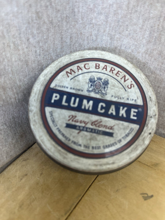Mac Barns Plum Cake Navy Blend Tobacco Empty Tin