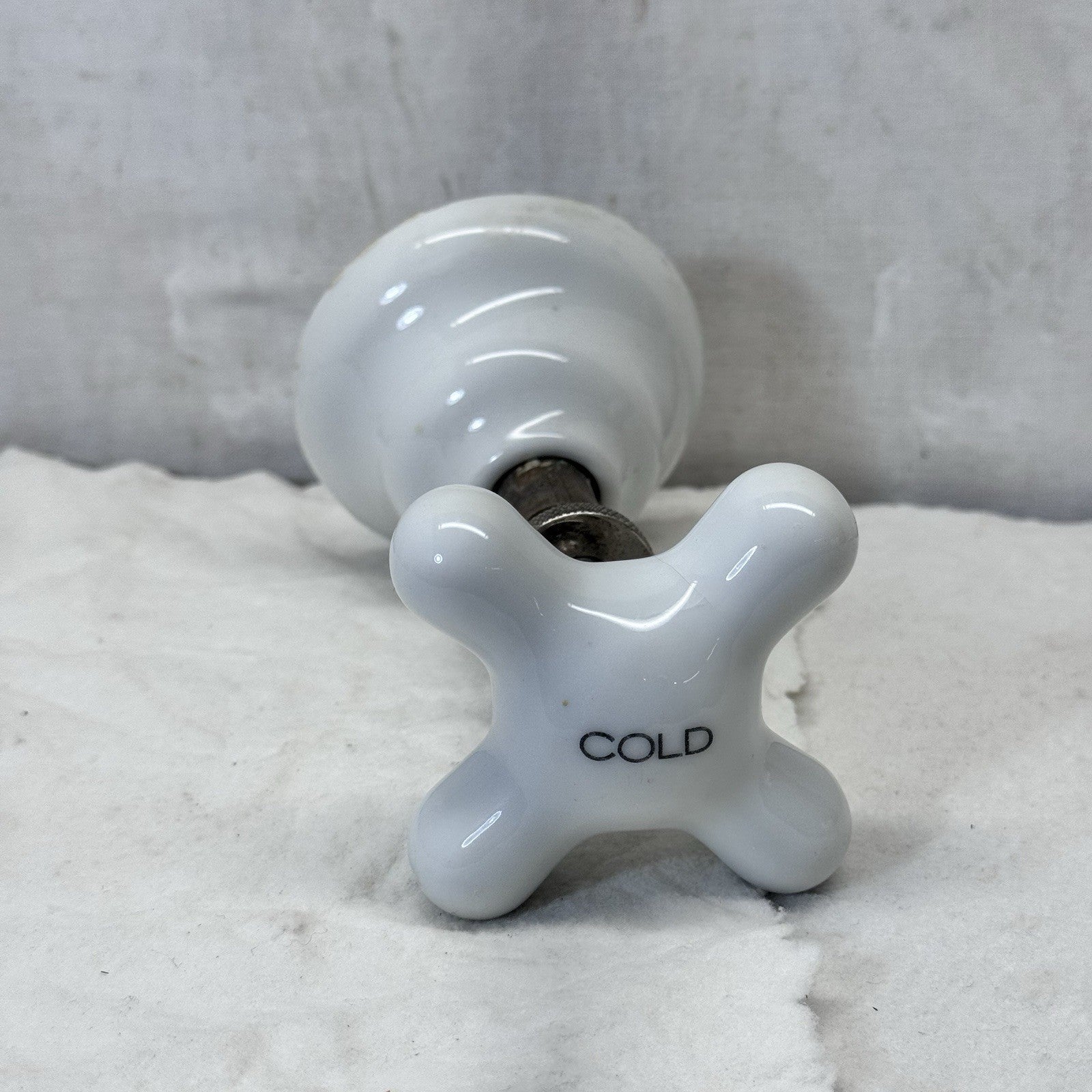 Porcelain Sink “Cold” Handle Antique