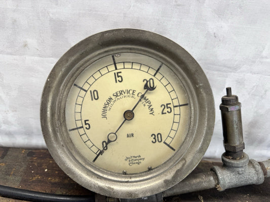 Vintage Industrial Air Pressure Gauge. #1013