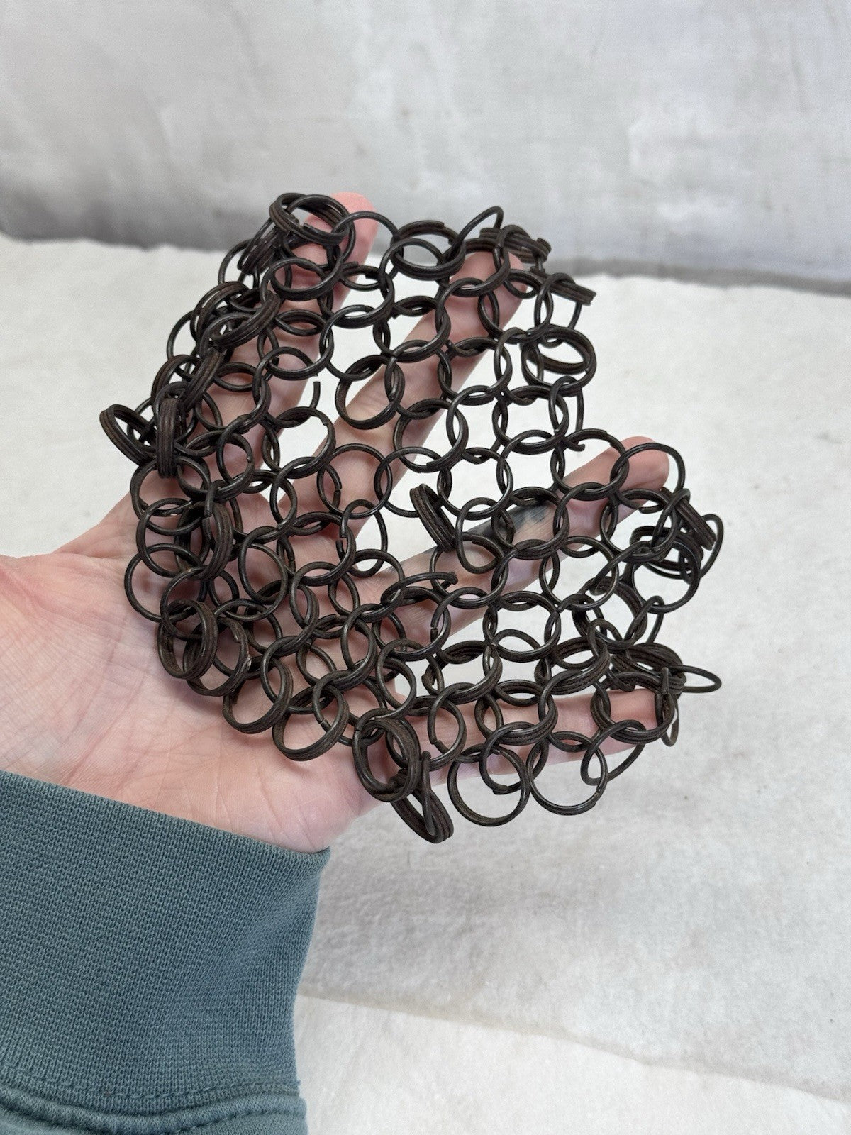 Vintage Metal Chain Mail Pot Scrubber