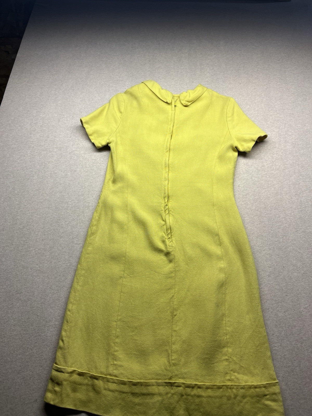 1960s Women’s Wilshire Yellow Cotton S Sleeve Dress