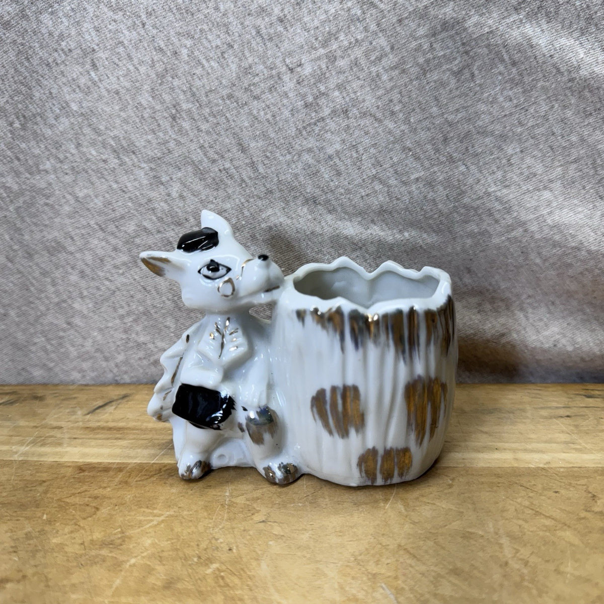 Vintage Toothpick Holder Animal Figurine