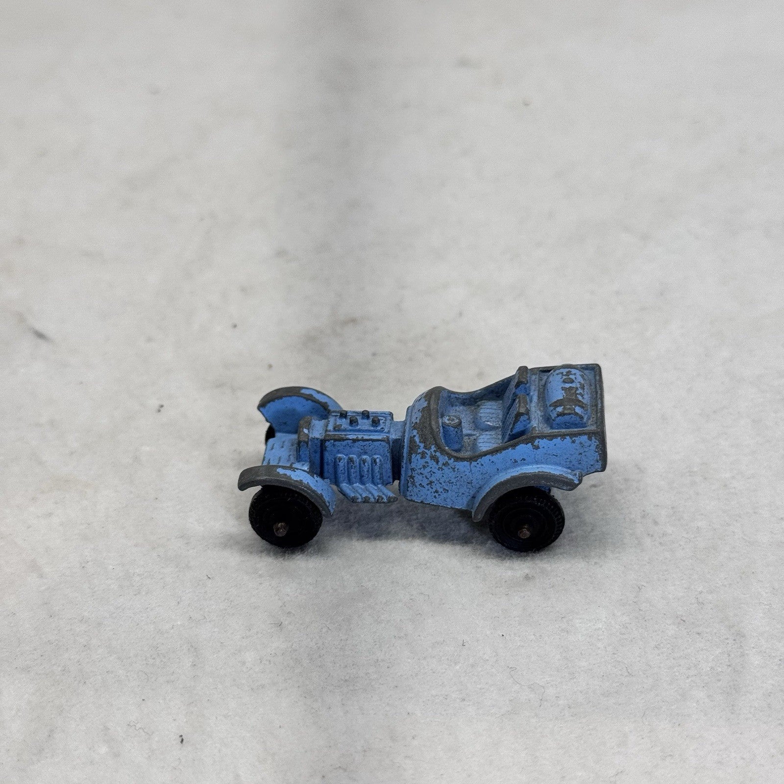 Vintage Tootsie Toy Car Blue Roadster