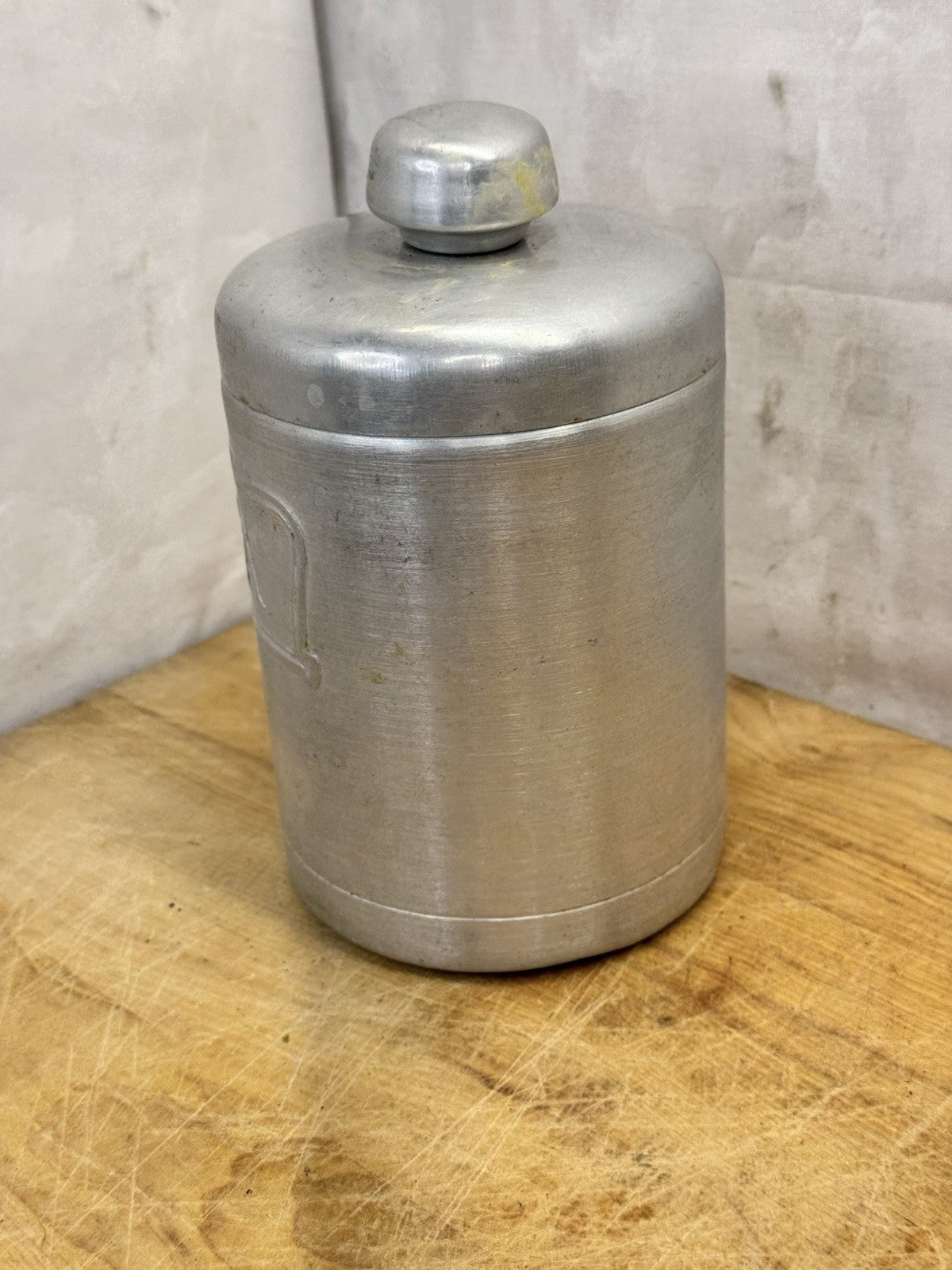 Aluminum Tea Canister Hostessware Vtg #1361