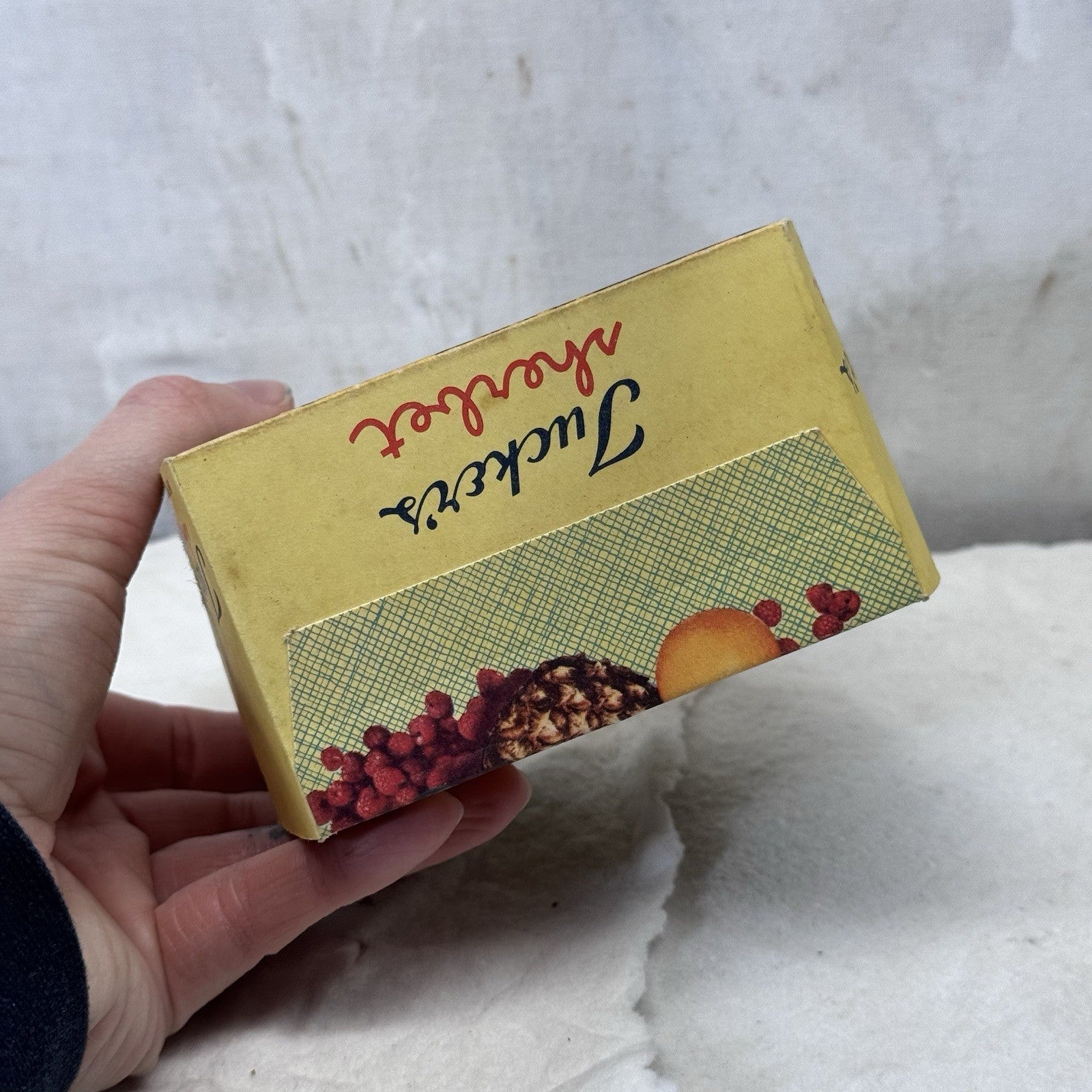 Tuckers Sherbet Waxed Box Container Empty Vintage