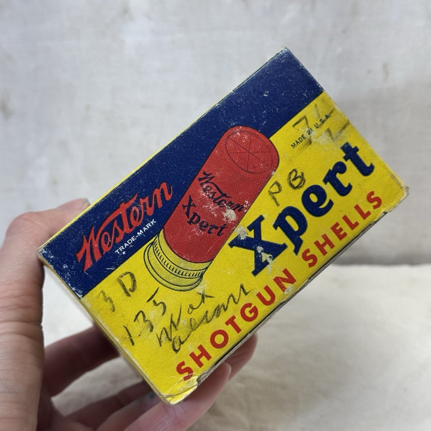 Western Shotgun Shells Xpert Vintage Empty Box