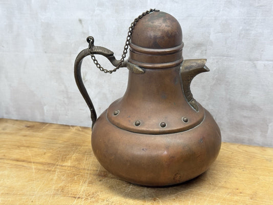 Copper Tea Pot #1234 Vtg