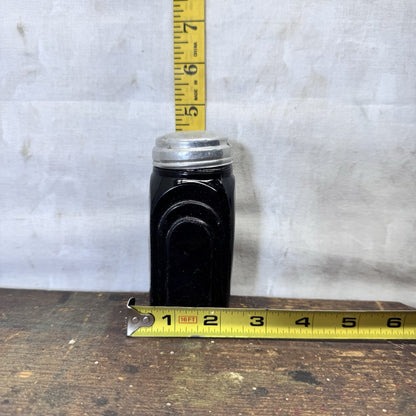 McKee Roman Arch Black Salt/Pepper Shaker Vintage