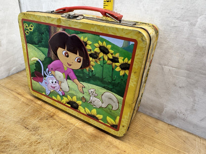 Dora The Explorer Lunch Box Tin Vintage #1497