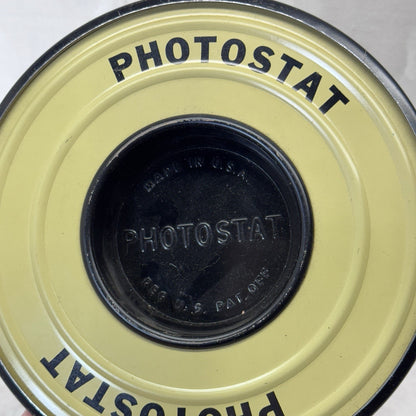 Photostat Ashtray Vintage Metal Round