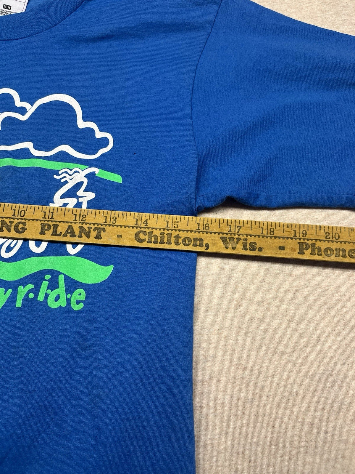 1990s Youth Blue Knit Tshirt