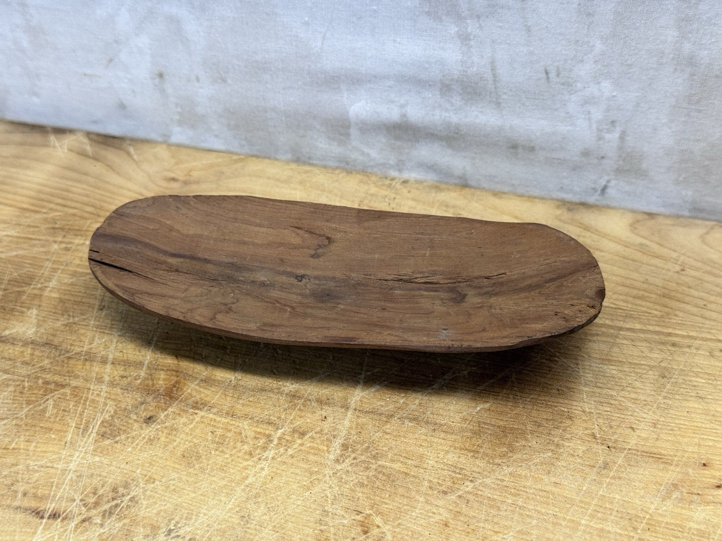 Hand Carved Wood Scoop Antique #1440