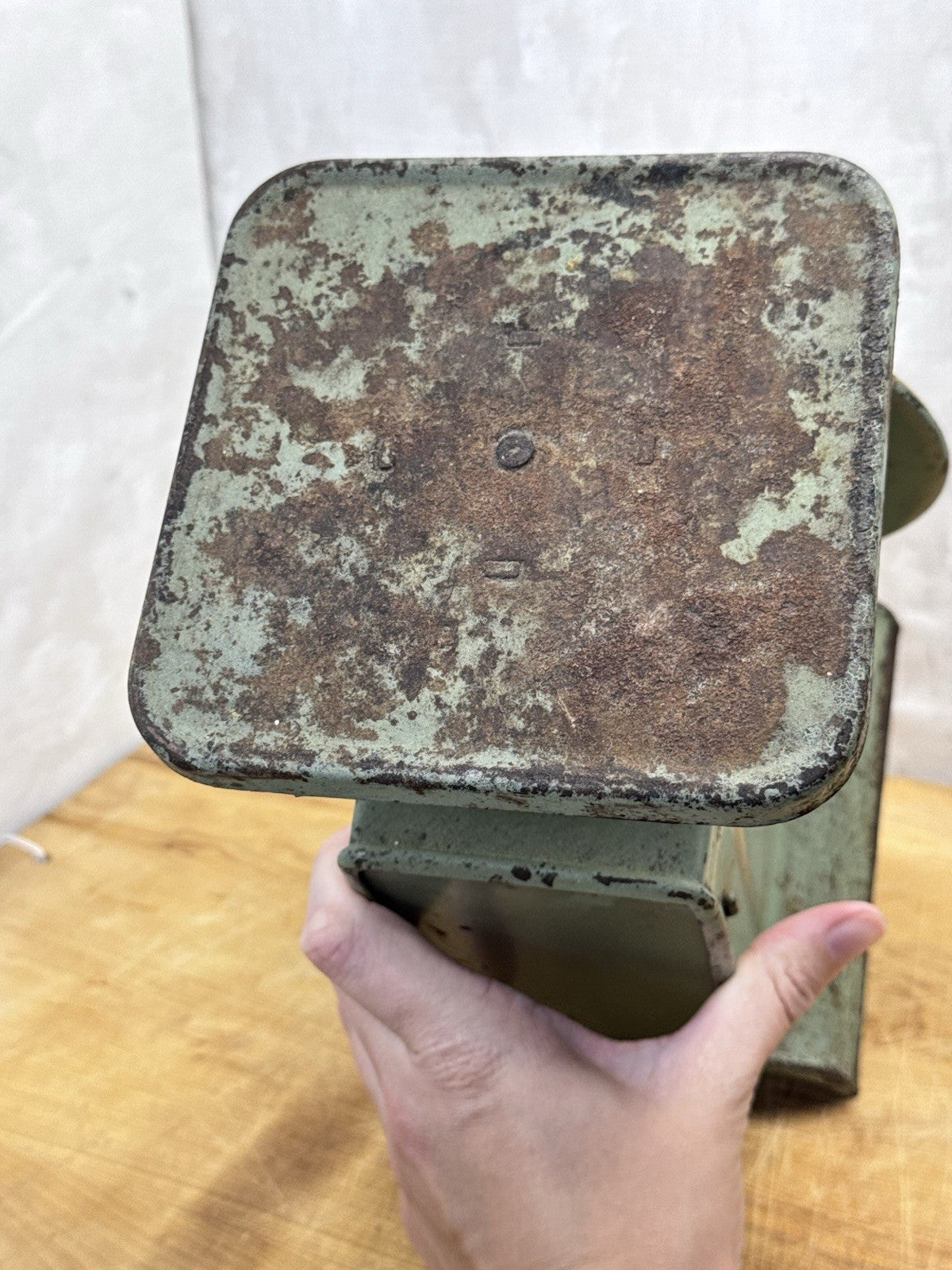 Way Rite Vintage Green Kitchen Scale #1154