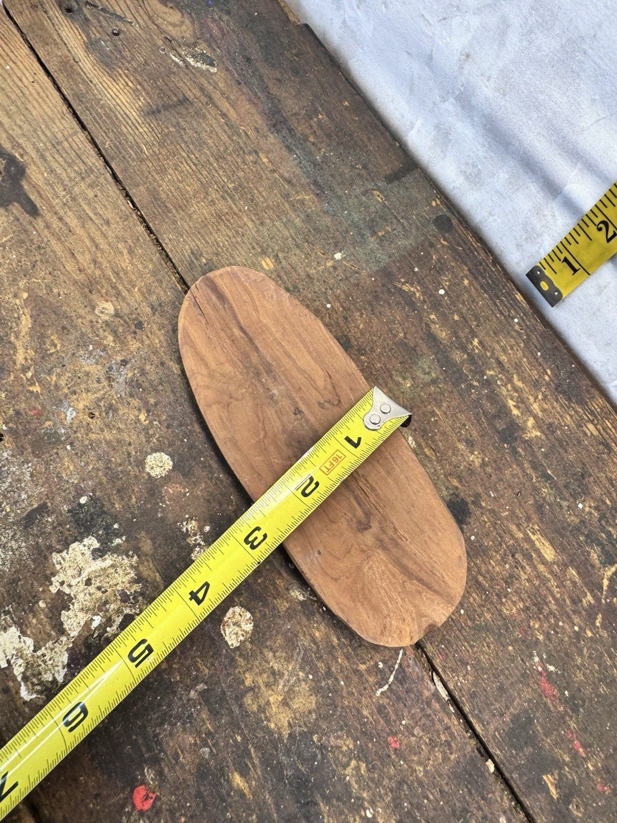 Hand Carved Wood Scoop Antique #1440