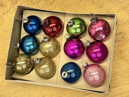 Vintage Mini Christmas Tree Ornaments #1090