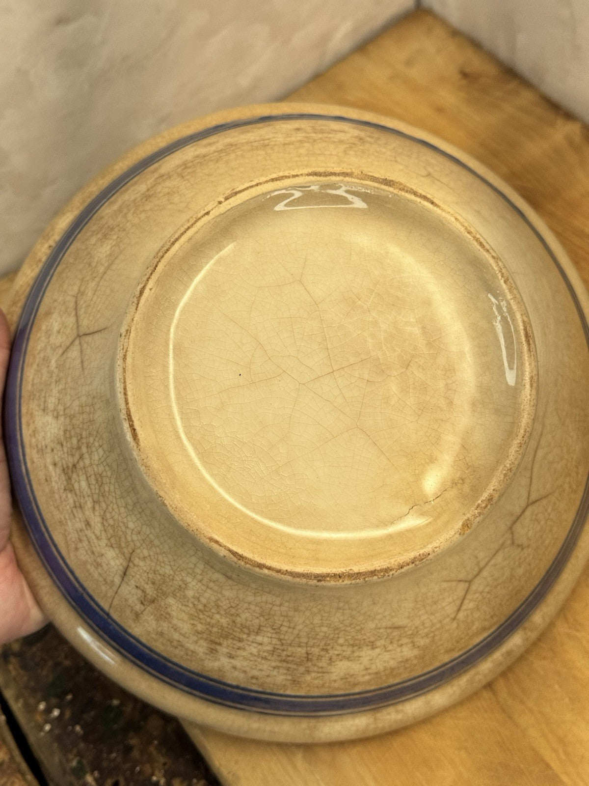 Stoneware Bowl Antique  #1432