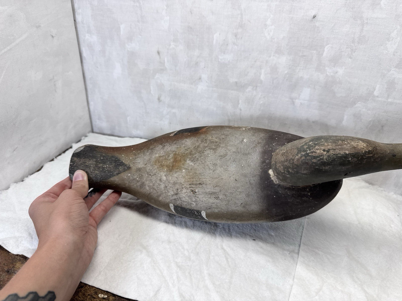 Vintage Wooden Painted Hunting Duck Decoy