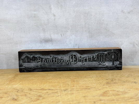 Antique Merry Christmas Stamp Block #1042