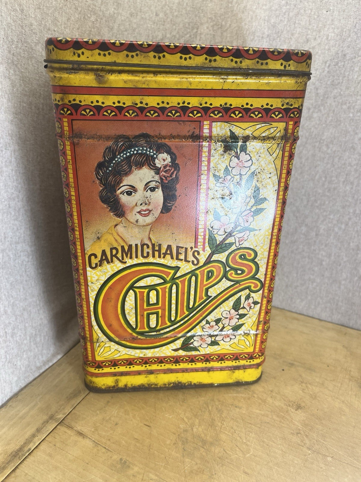 Carmichaels Chip Tin Vintage