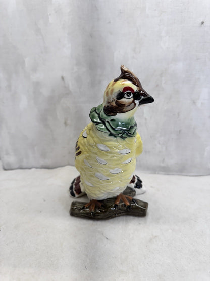 Vintage Ceramic Bird Grouse Planter 