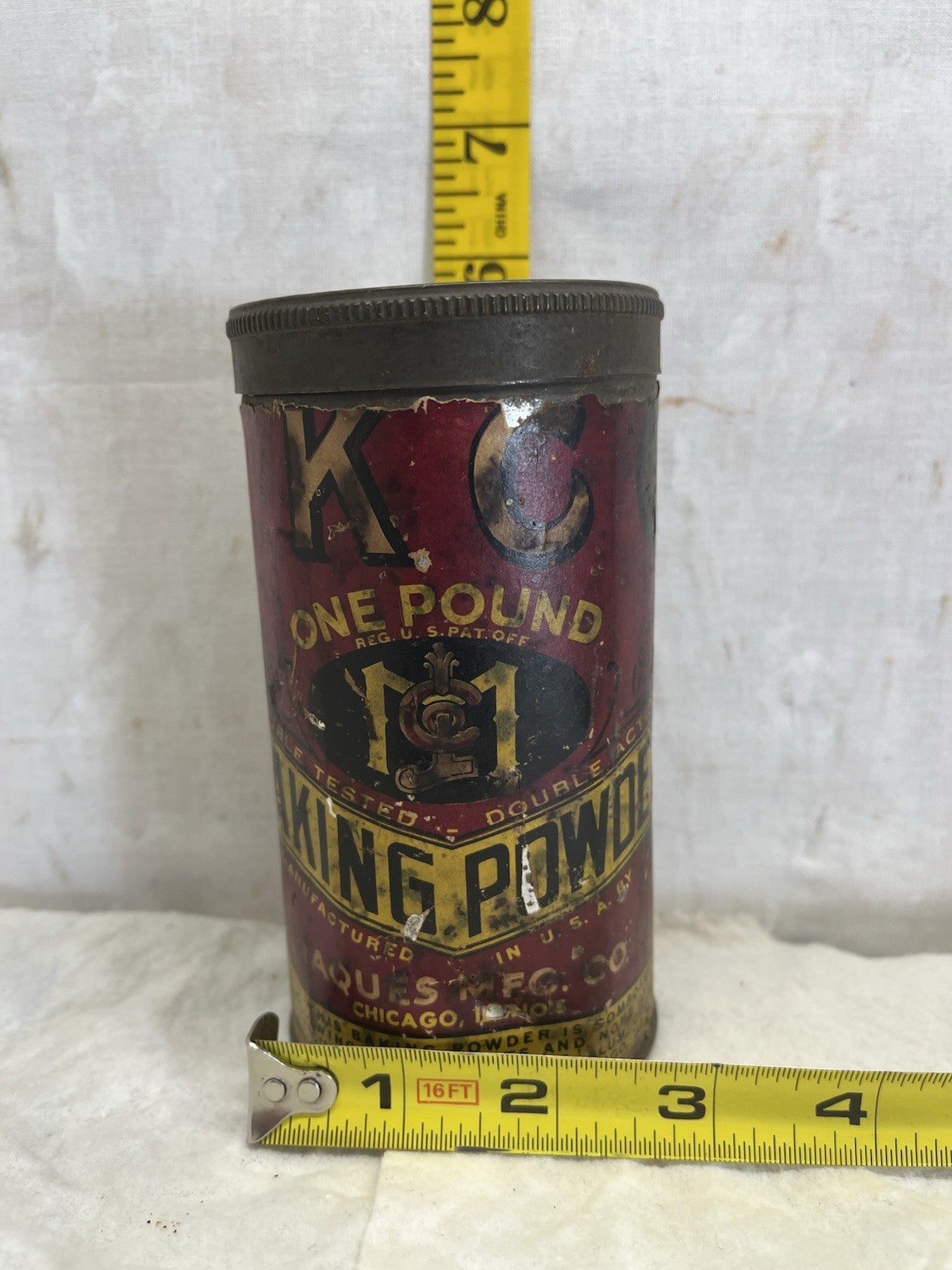 KC Baking Powder Tin Vintage 
