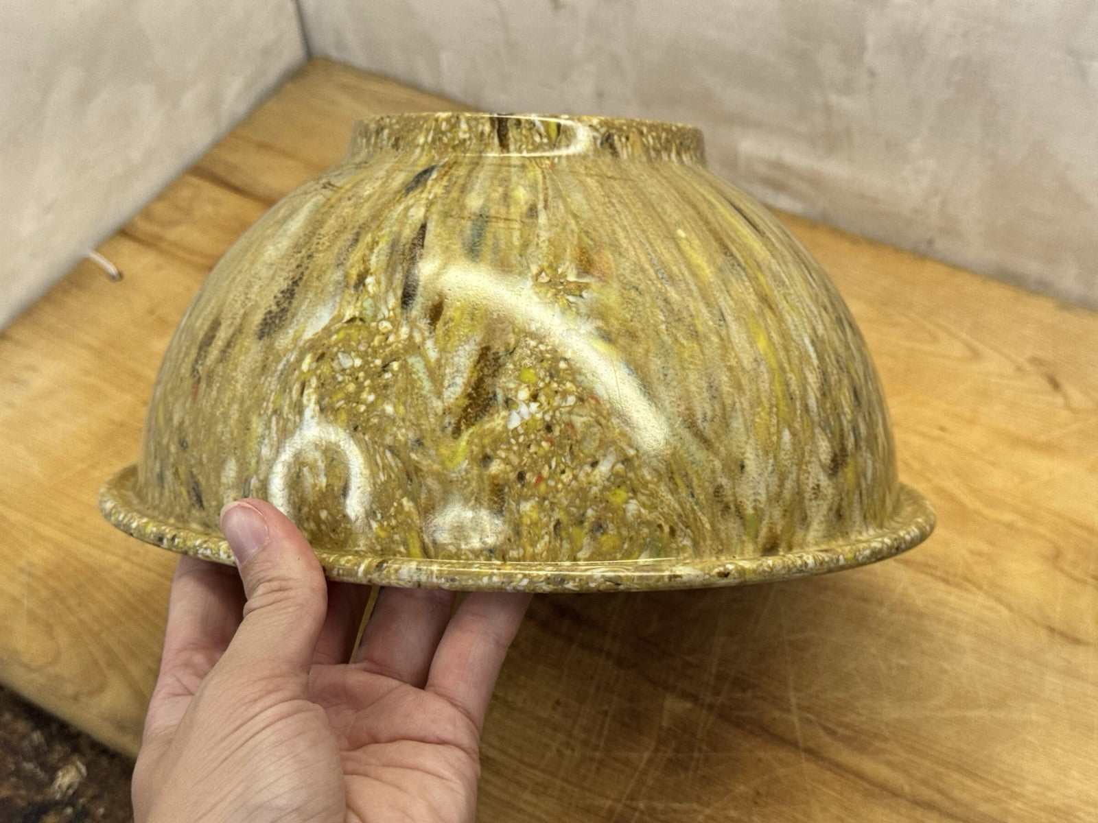 Texas Ware Vintage Splatter Confetti Melamine Bowl #1158